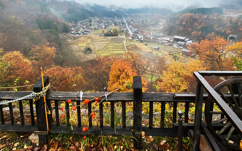 荻町城跡展望台からの風景