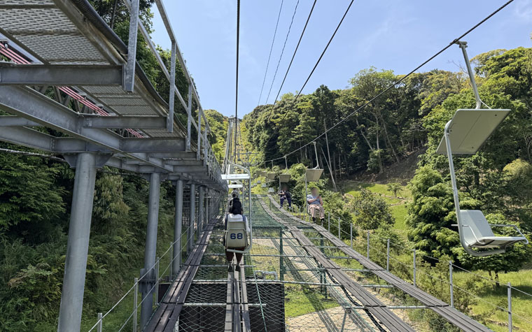 天橋立ビューランドに向かうリフト